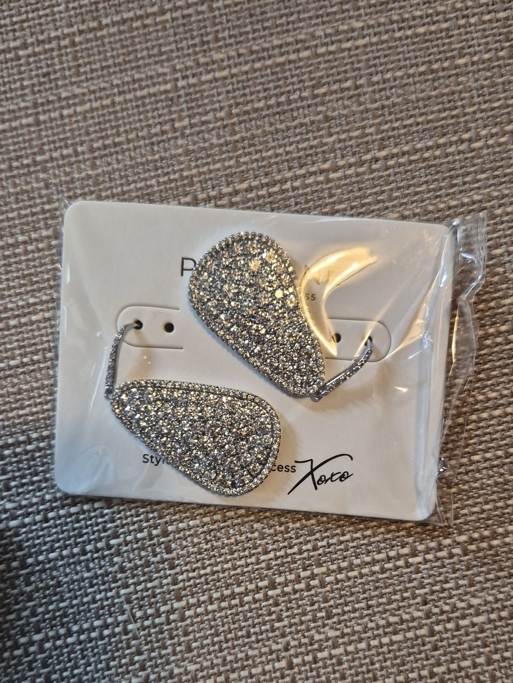Park Lane Silver Sparkle Teardrop Earrings